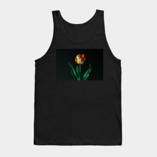 Fiery Tulip Still Life Tank Top